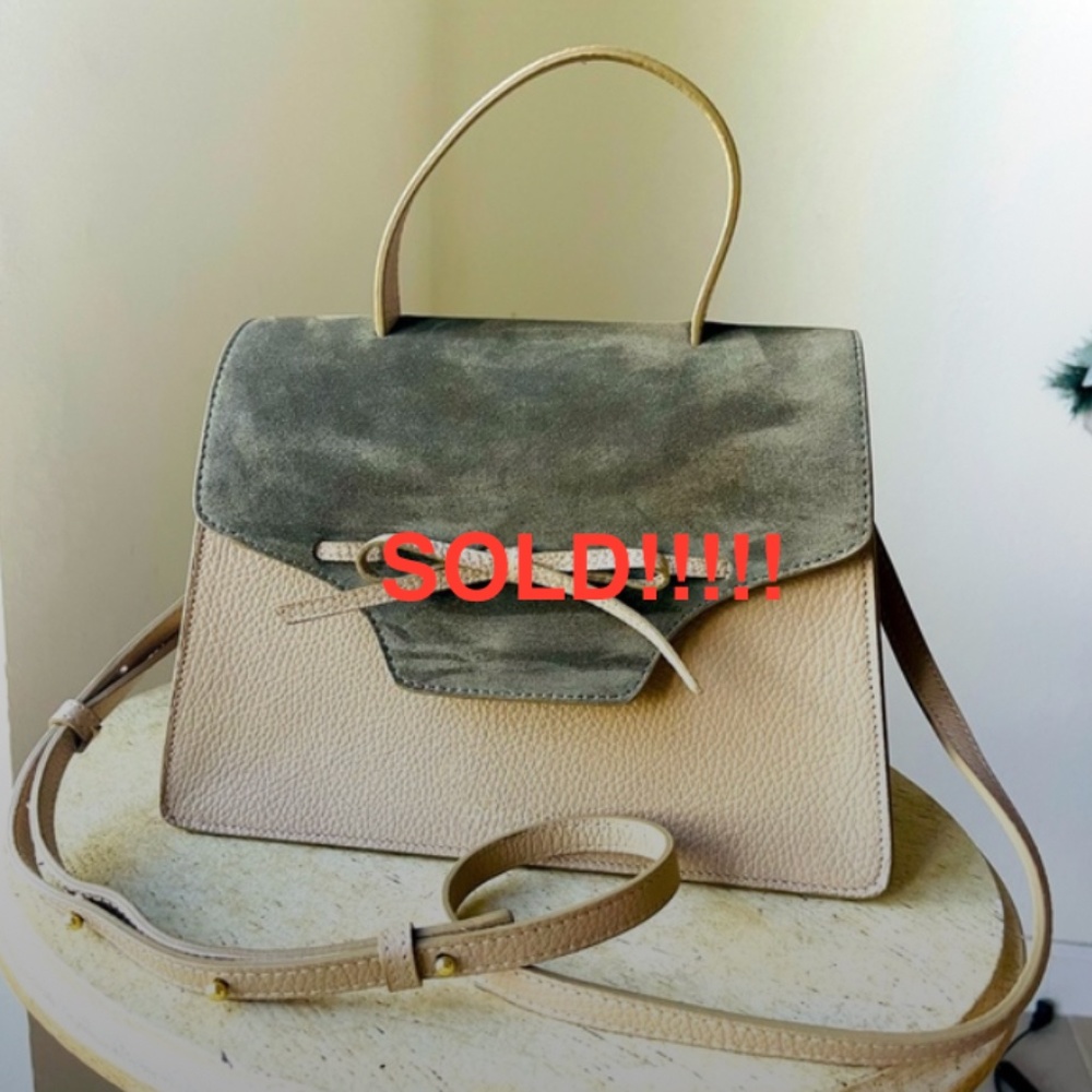 Teddy Blake New York Suede Leather Crossbody Handbag